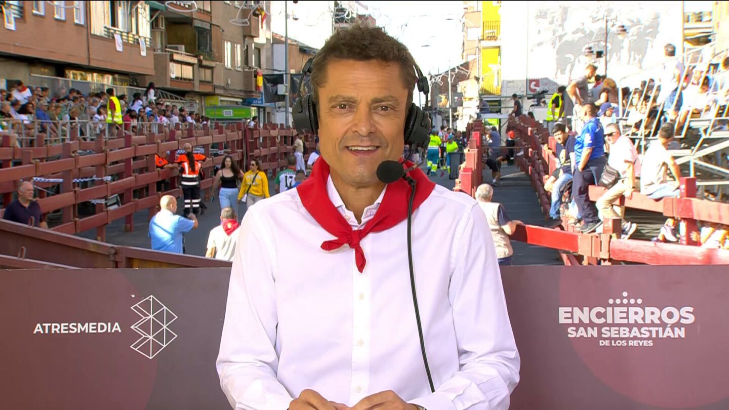 Javier Gallego, en el primer encierro de San Sebasti&aacute;n de los Reyes