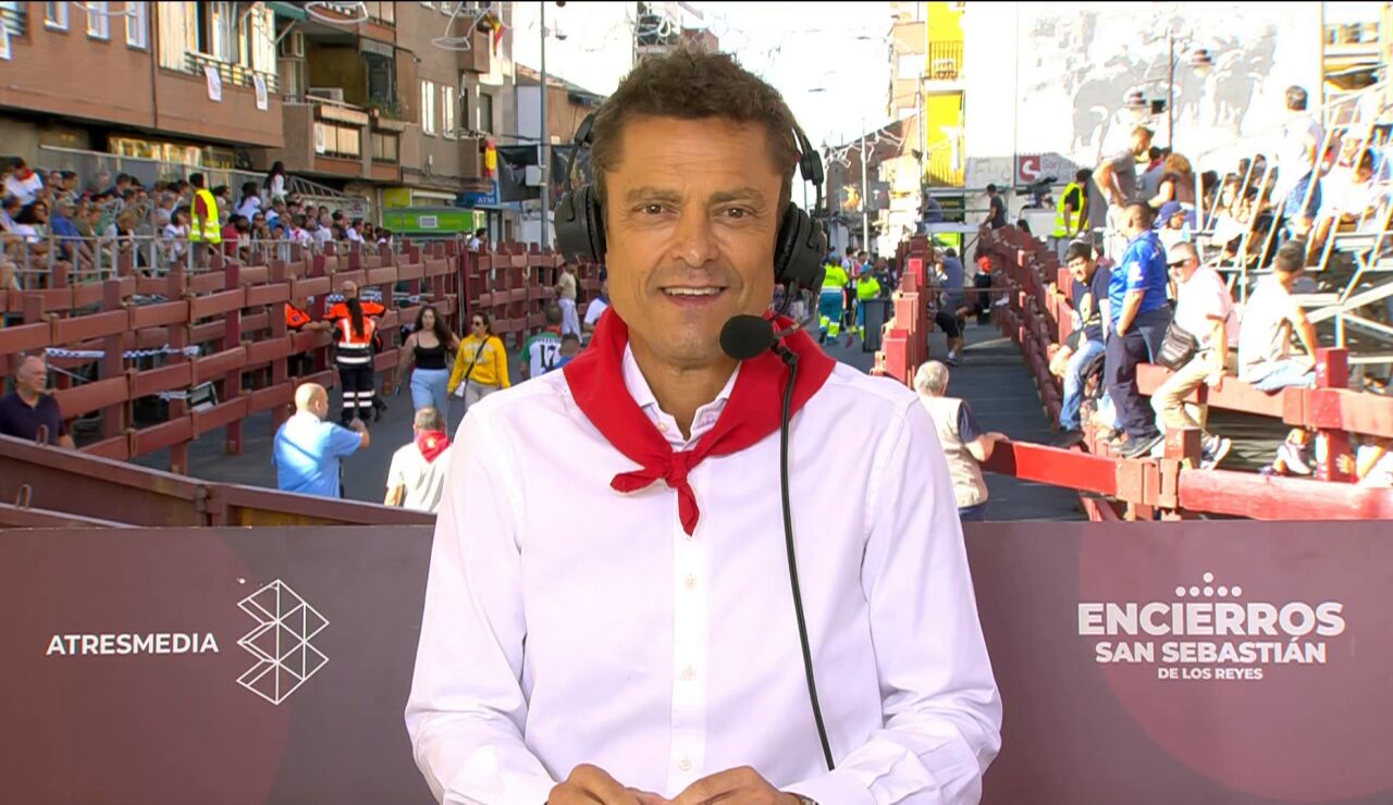 Javier Gallego, en el primer encierro de San Sebasti&aacute;n de los Reyes