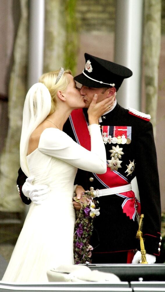 Haakon y Mette-Marit el día de su boda