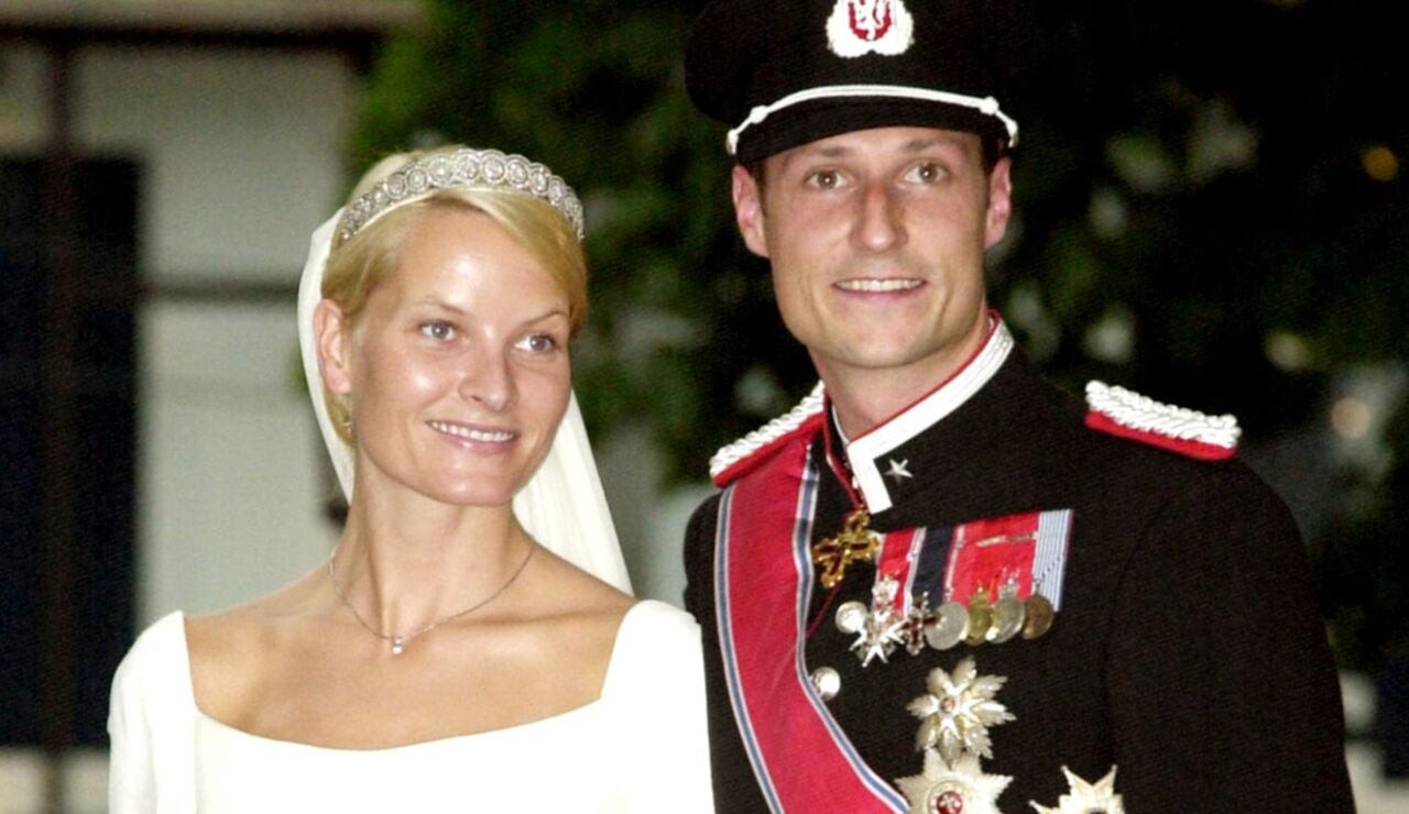 Haakon y Mette-Marit el d&iacute;a de su boda
