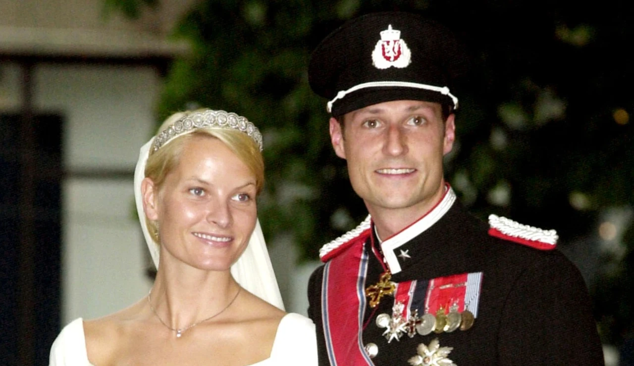 Haakon y Mette-Marit el día de su boda