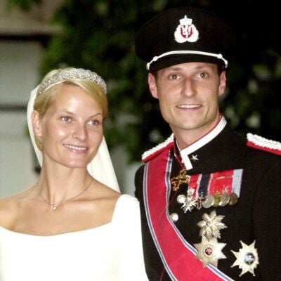 Haakon y Mette-Marit el d&iacute;a de su boda