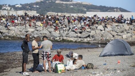 Migrantes en Ceuta