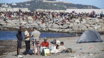 Migrantes en Ceuta