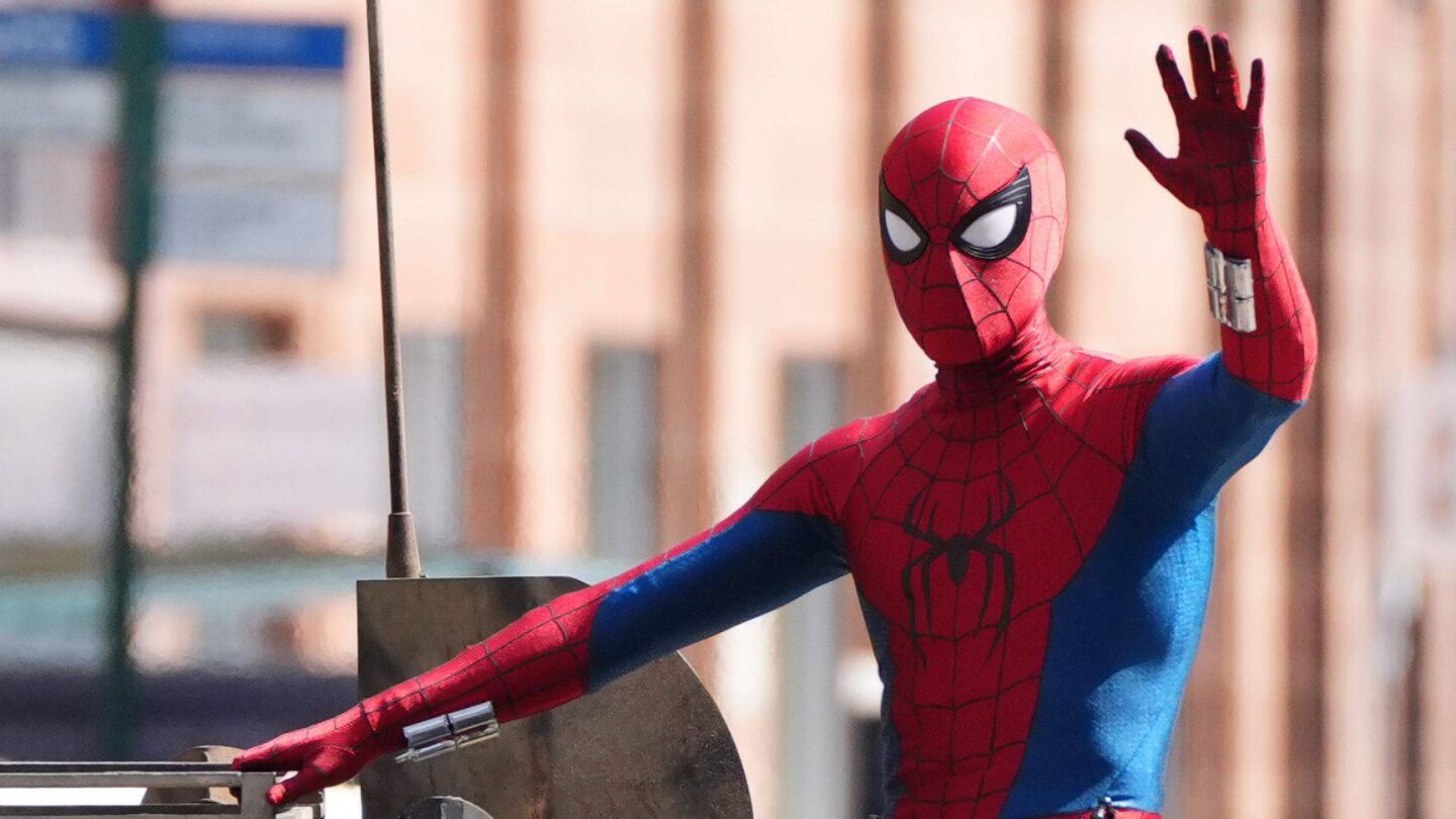 Tom Holland rodando SpiderMan: Brand New Day