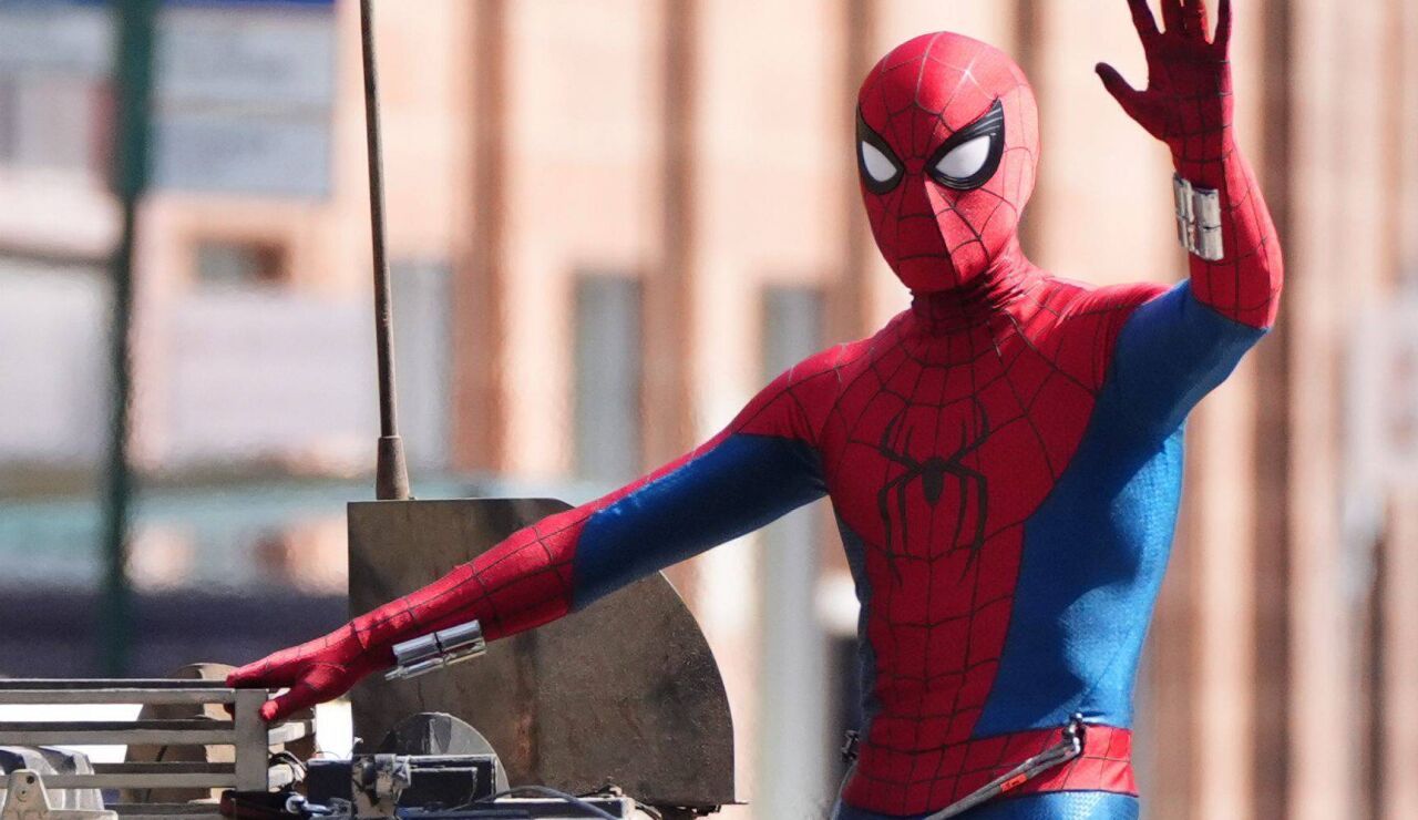 Tom Holland rodando SpiderMan: Brand New Day