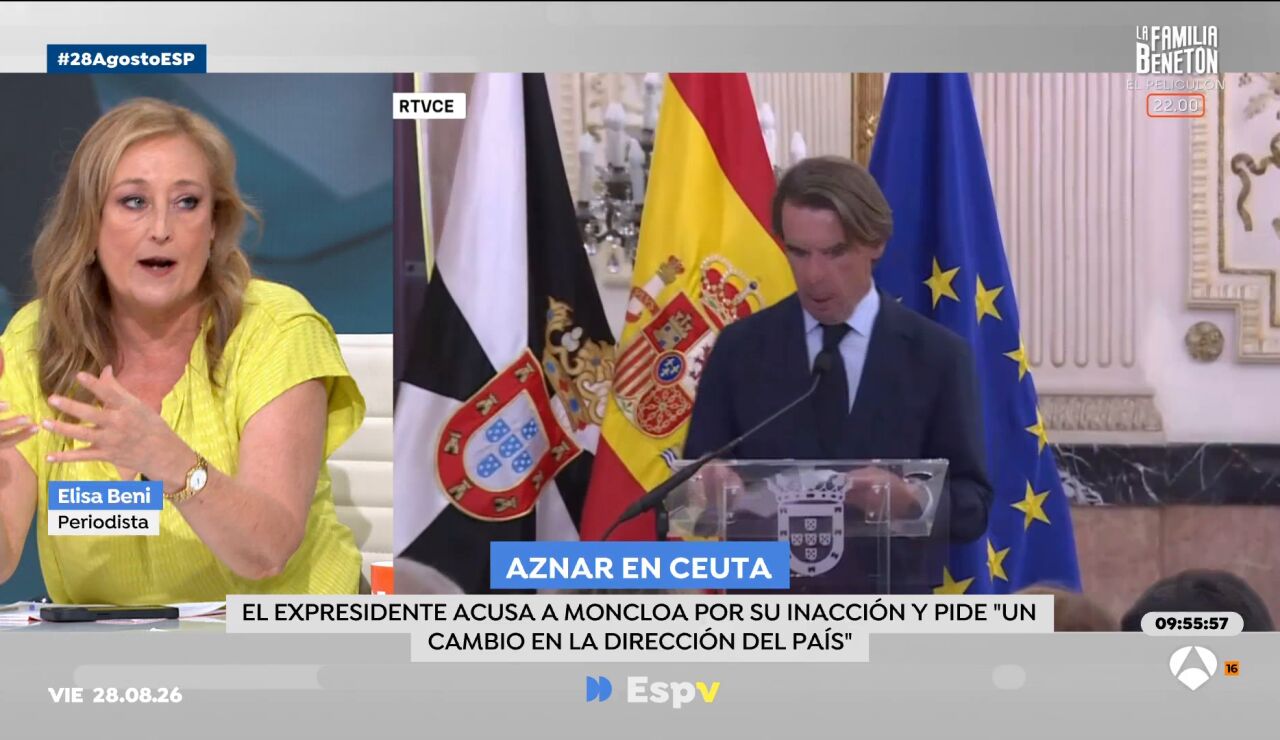 Elisa Beni recuerda la primera visita de Aznar a Ceuta 
