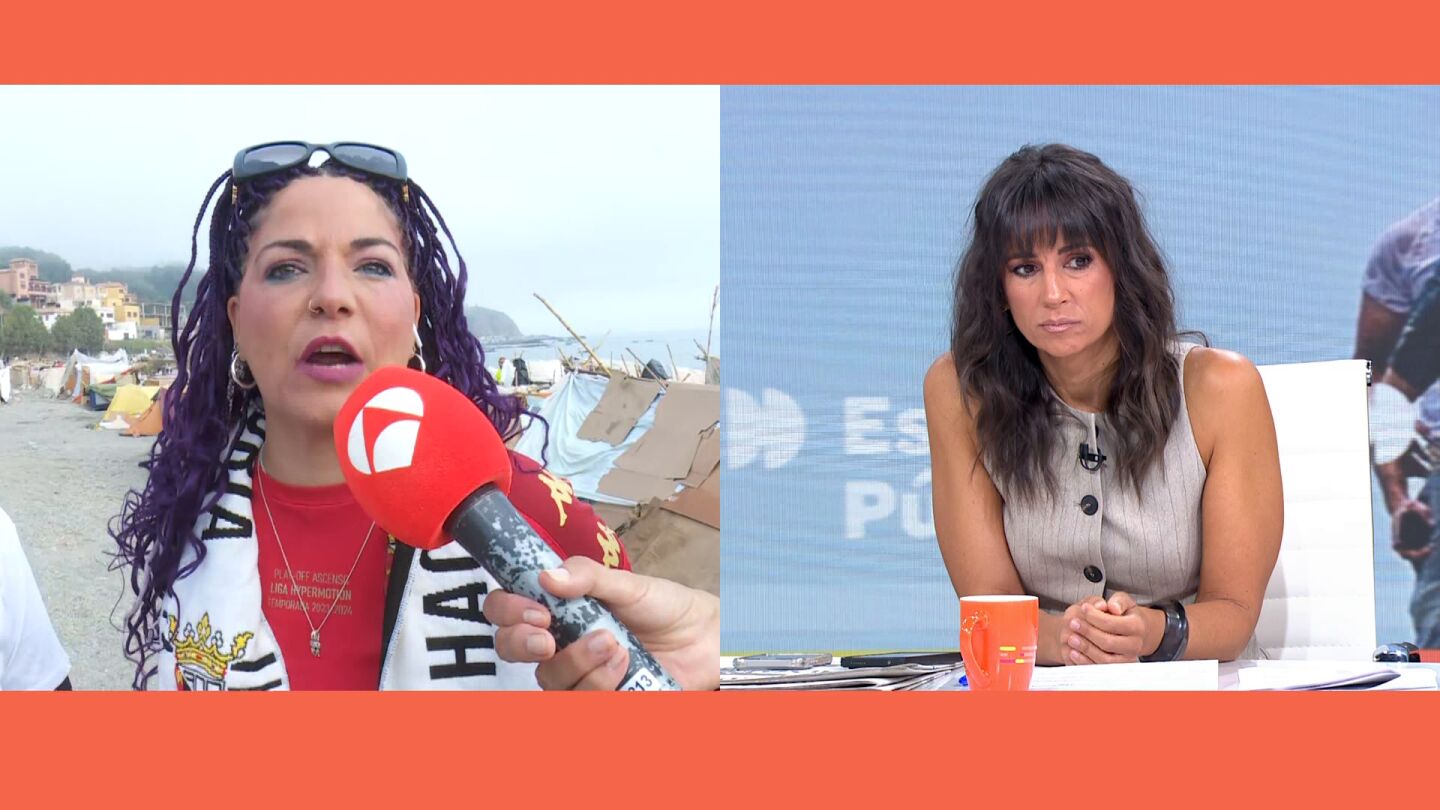 Encarnita, vecina de Ceuta, se echa a llorar desesperada