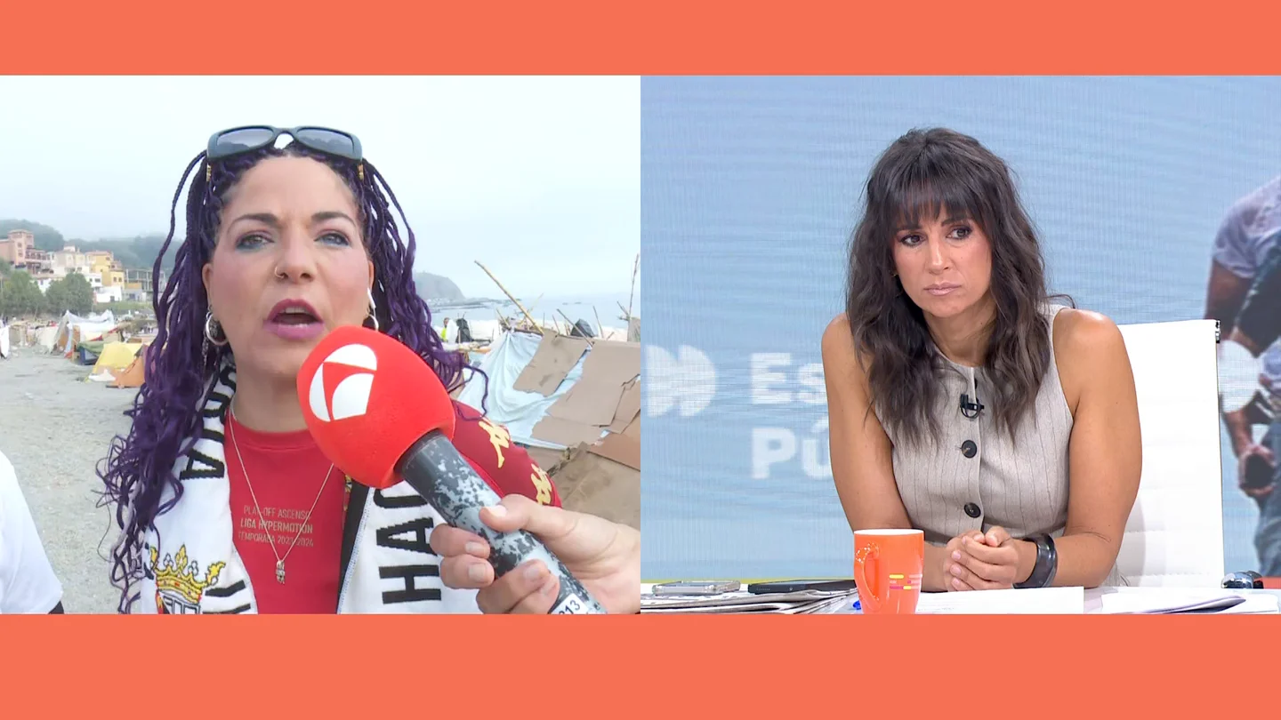Encarnita, vecina de Ceuta, se echa a llorar desesperada Encarnita, vecina de Ceuta, se echa a llorar desesperada