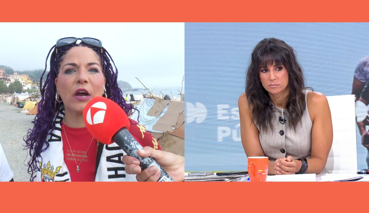 Encarnita, vecina de Ceuta, se echa a llorar desesperada