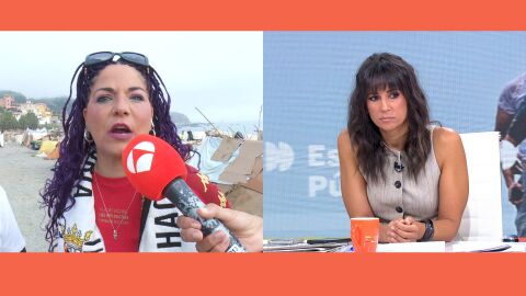 Encarnita, vecina de Ceuta, se echa a llorar desesperada