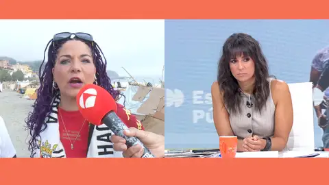 Encarnita, vecina de Ceuta, se echa a llorar desesperada Encarnita, vecina de Ceuta, se echa a llorar desesperada