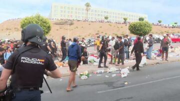 La imagen a las puertas del centro