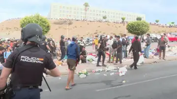 La imagen a las puertas del centro La imagen a las puertas del centro