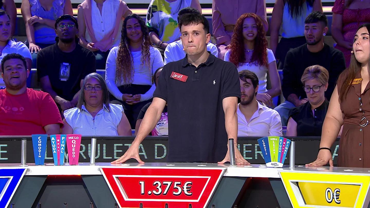 Un turno muy tenso para Javier: termina estrenando su marcador por todo lo alto… ¡con un panel de 1.375 euros! Un turno muy tenso para Javier: termina estrenando su marcador por todo lo alto… ¡con un panel de 1.375 euros!