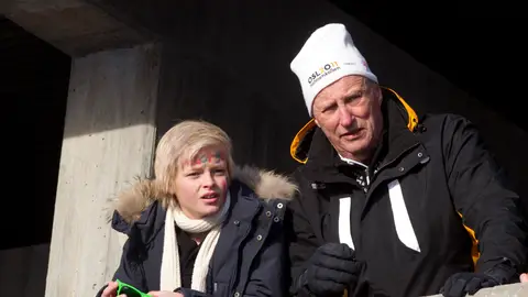 Harald V y Marius Borg en 2011 Harald V y Marius Borg en 2011
