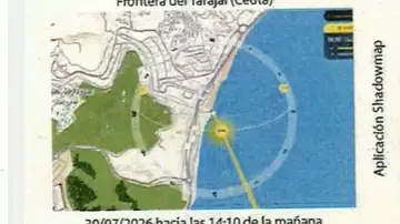 Imagen de la Frontera del Tarajal a 30 de julio Imagen de la Frontera del Tarajal a 30 de julio