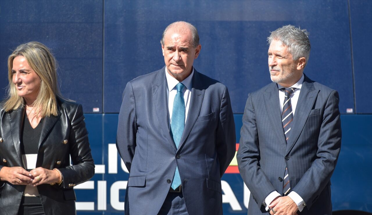 Imagen del director general de la Polic&iacute;a, Francisco Pardo y el ministro del Interior, Fernando Grande-Marlaska
