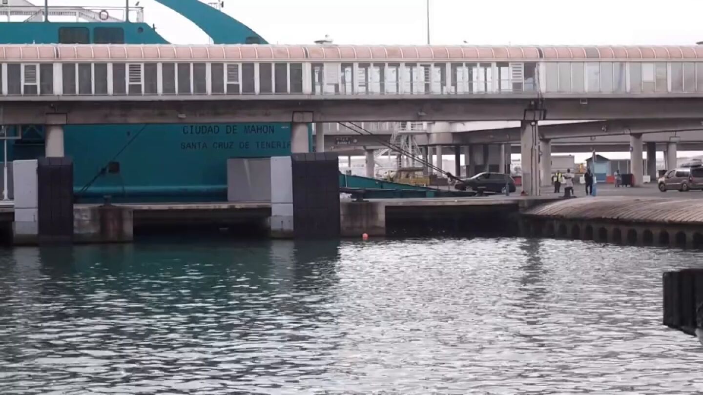 Ferry en el puerto de Algeciras