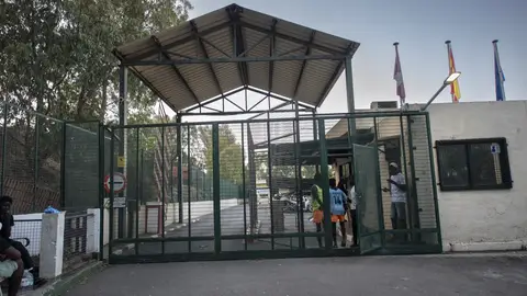 Imagen de la entrada del centro de migrantes de Ceuta Imagen de la entrada del centro de migrantes de Ceuta