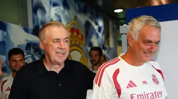 Ancelotti, una visita especial para el Real Madrid de Mourinho Ancelotti, una visita especial para el Real Madrid de Mourinho