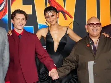 Jacob Batalon junto a Tom Holland y Zendaya Jacob Batalon junto a Tom Holland y Zendaya