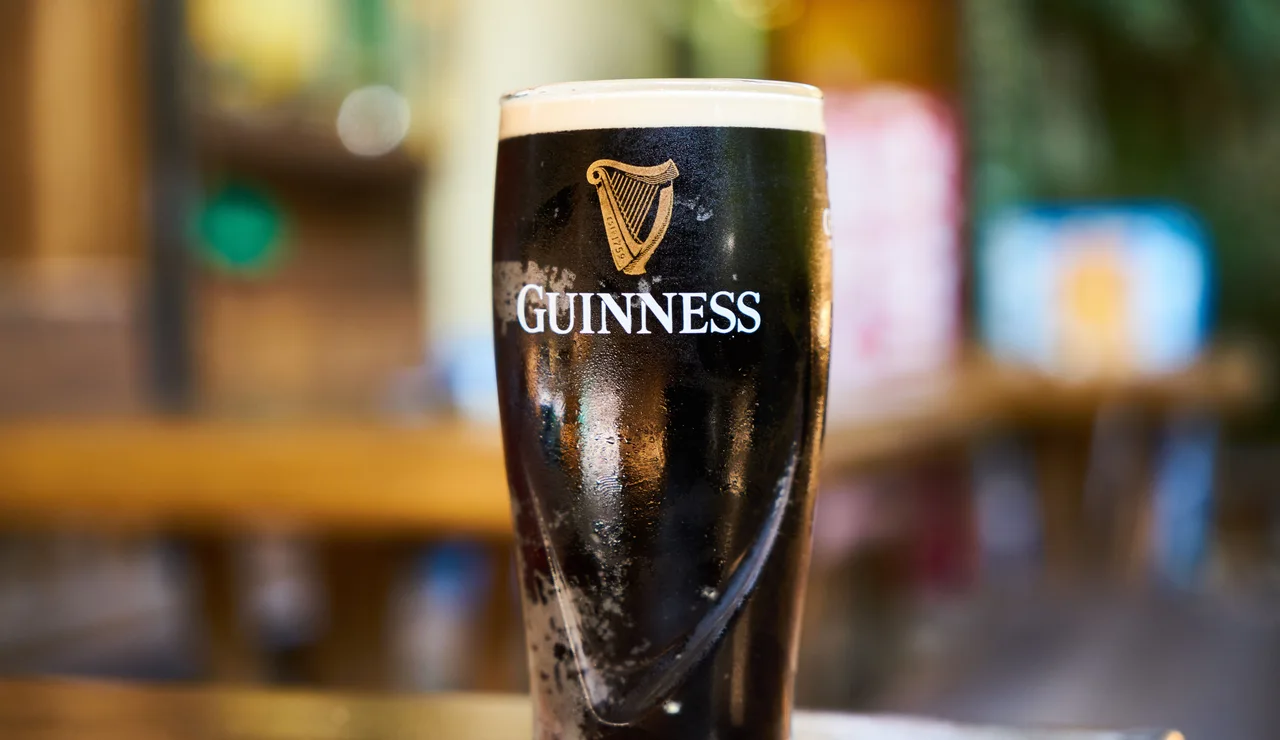 Imagen de archivo de un pinta de Guinness