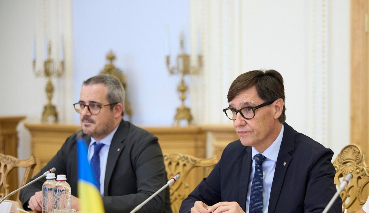 Imagen de Salvador Illa durante su visita a Ucrania 