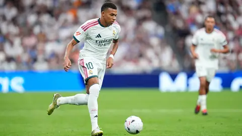 Kylian Mbappe durante un partido de LaLiga EA Sports. Kylian Mbappe durante un partido de LaLiga EA Sports.