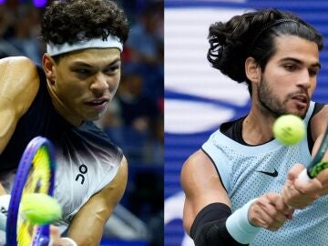 Ben Shelton y Carlos Alcaraz, en acci&oacute;n en el US Open