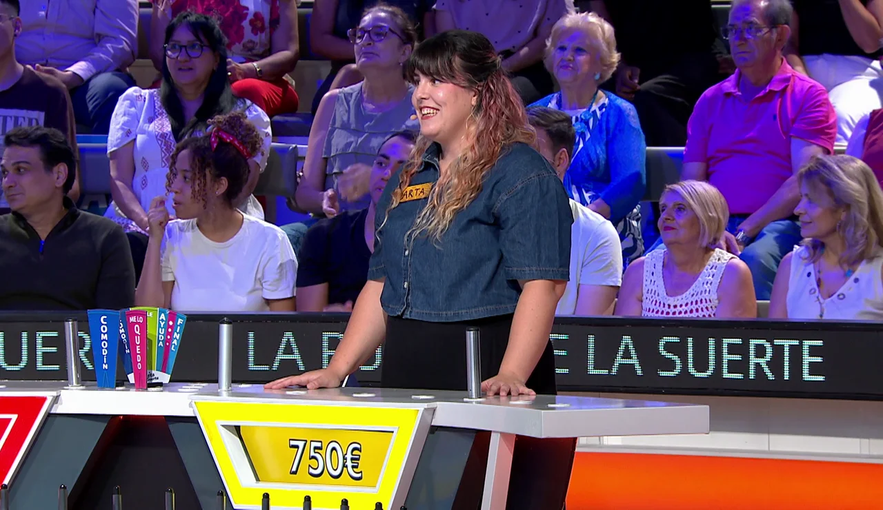 Marta en La ruleta de la suerte