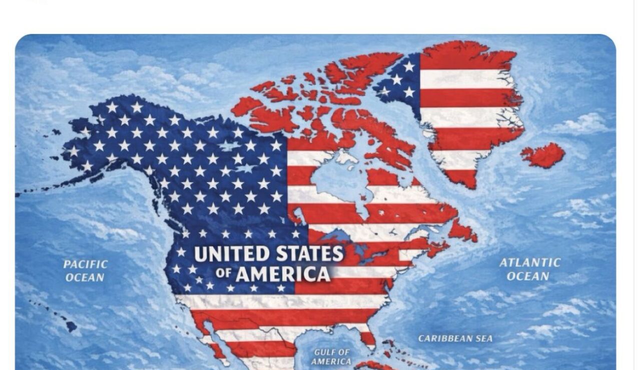 Trump publica el "nuevo mapa" de Estados Unidos 