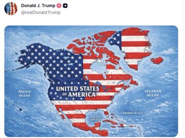 Trump publica el "nuevo mapa" de Estados Unidos 