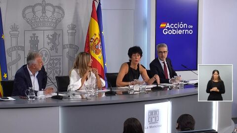 Rueda de prensa tras el Consejo de Ministros.