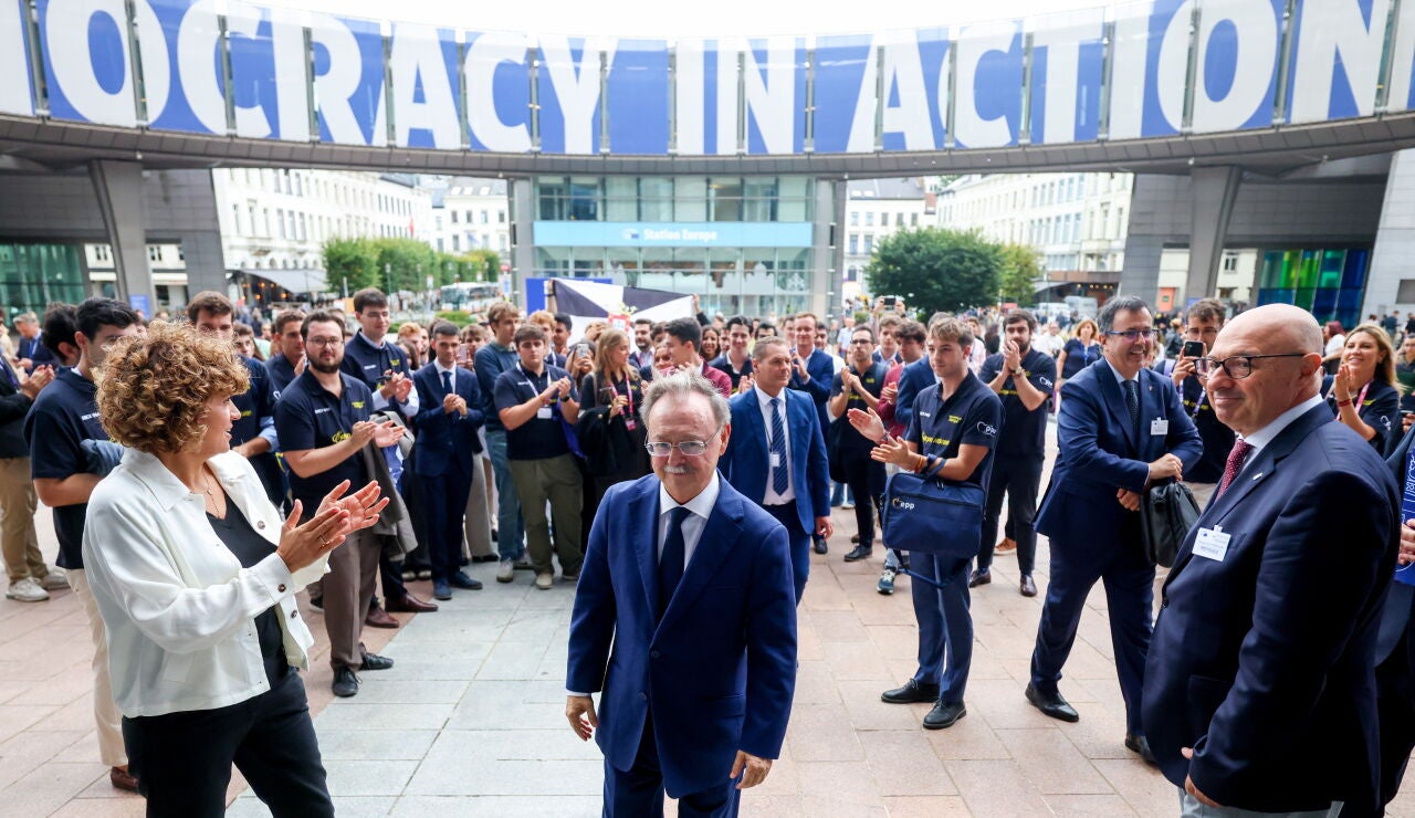El presidente de Ceuta en el Parlamento Europeo en Bruselas