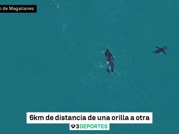 Bego&ntilde;a Alday cruza el Estrecho de Magallanes en pleno invierno: seis kil&oacute;metros en una hora y 54 minutos
