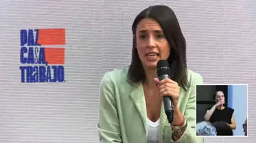 Irene Montero, en el acto de este sábado de Podemos Irene Montero, en el acto de este sábado de Podemos
