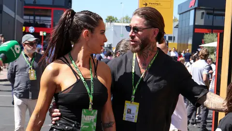 Pilar Rubio y Sergio Ramos en el Gran Premio de España de Fórmula 1 en Madrid Pilar Rubio y Sergio Ramos en el Gran Premio de España de Fórmula 1 en Madrid