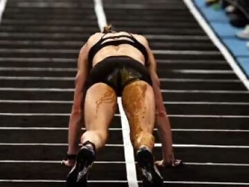La imagen de Joanna Wietrzyk en plena competici&oacute;n