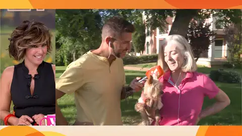 María recupera a su perrita María recupera a su perrita