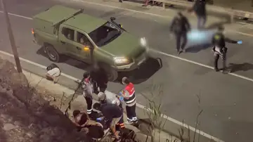 Imagen de una reyerta en Ceuta Imagen de una reyerta en Ceuta