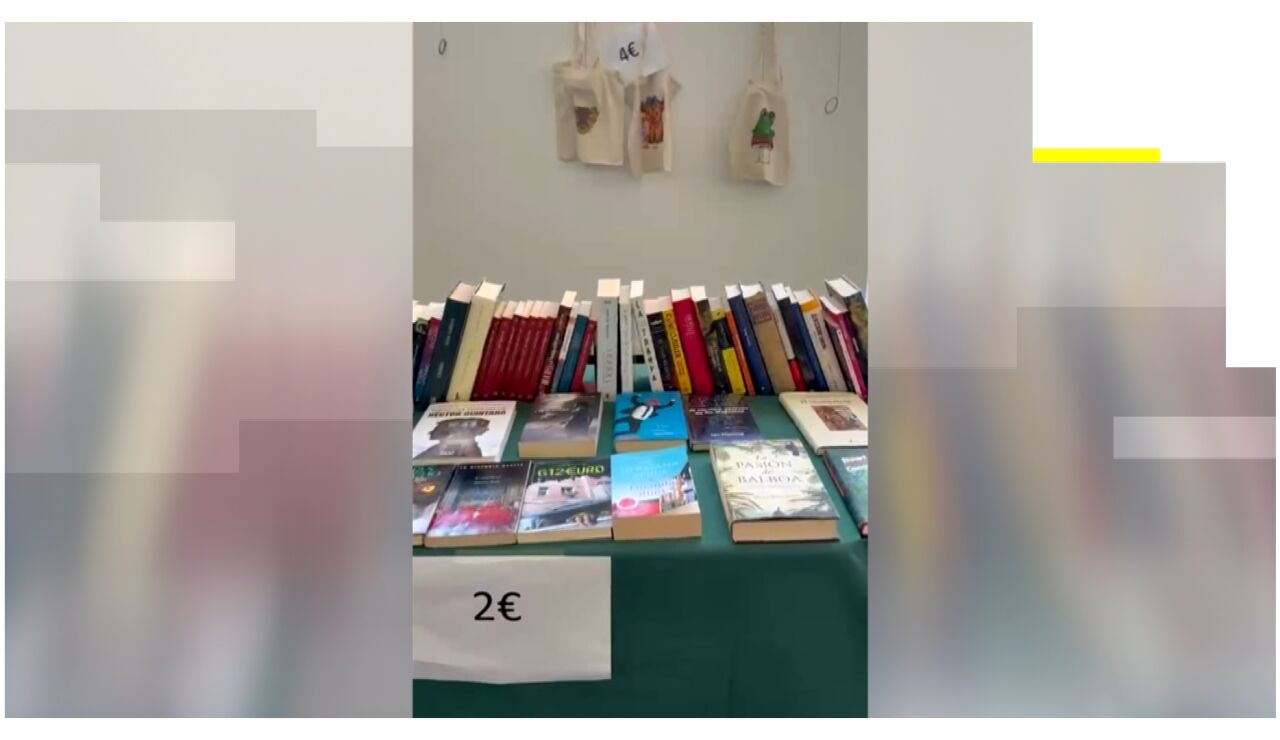 Libros solidarios en Leioa (Vizcaya)