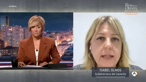 Isabel Olmos, subdirectora de Levante, sobre las lluvias en Valencia: "Ha sido muchísimo peor de lo previsto" Isabel Olmos, subdirectora de Levante, sobre las lluvias en Valencia: "Ha sido muchísimo peor de lo previsto"