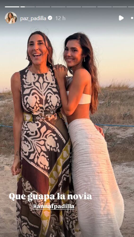 Paz Padilla y su hija Anna Ferrer en la preboda de la influencer