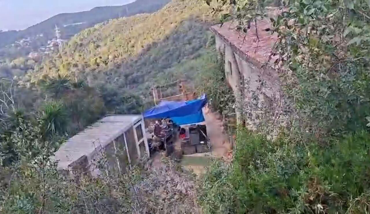 La casa donde se celebra la rave ilegal