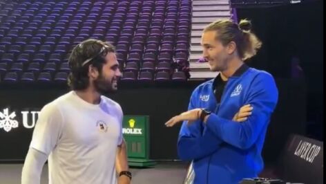 Carlos Alcaraz y Alexander Zverev, en Londres