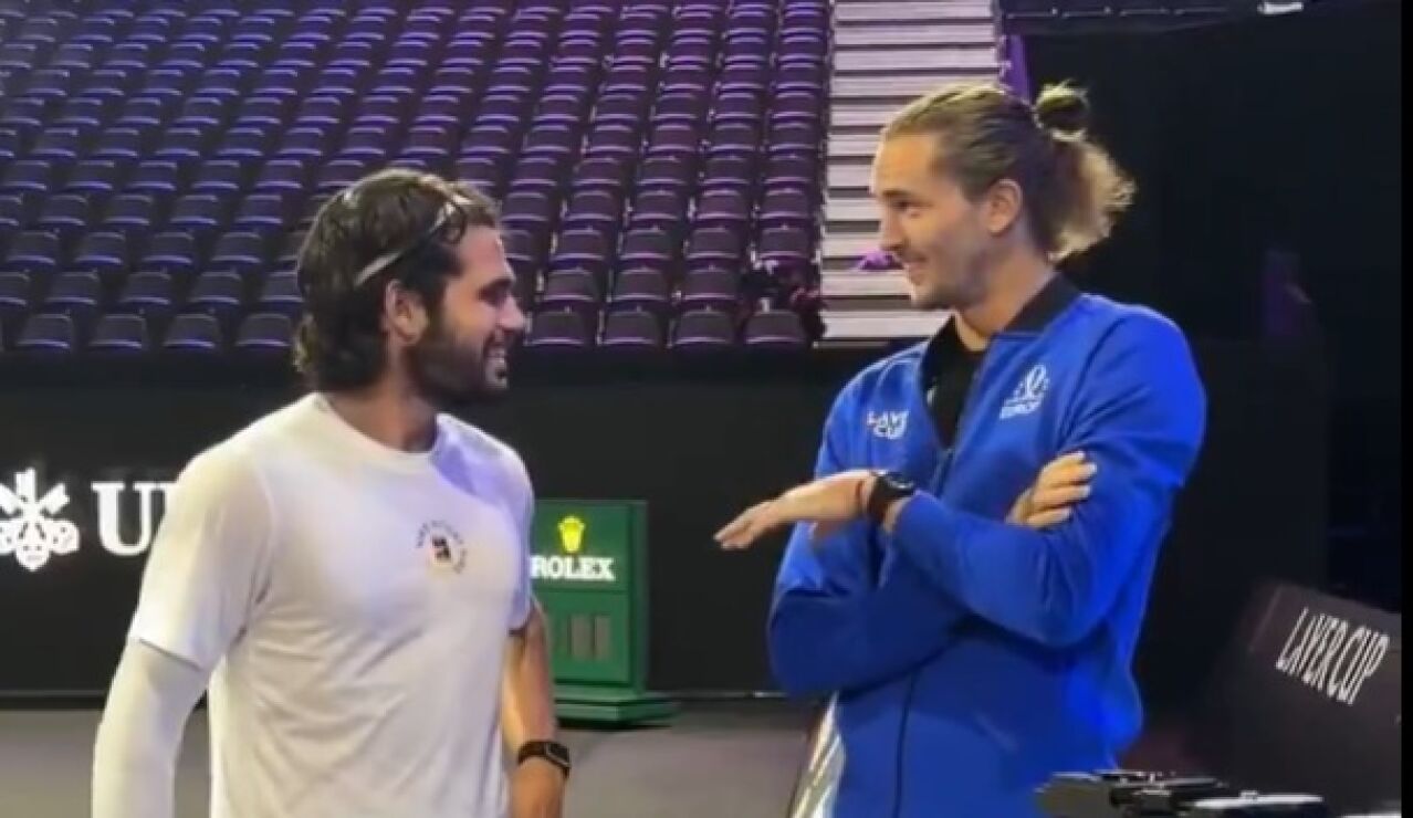 Carlos Alcaraz y Alexander Zverev, en Londres