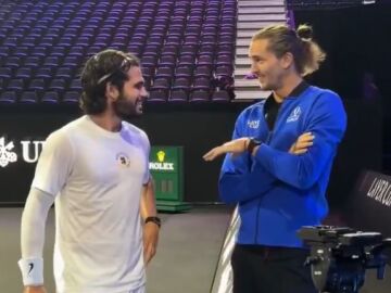 Carlos Alcaraz y Alexander Zverev, en Londres