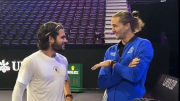 Carlos Alcaraz y Alexander Zverev, en Londres
