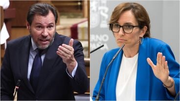 El ministro de Transportes, &Oacute;scar Puente, y la ministra de Sanidad, M&oacute;nica Garc&iacute;a 